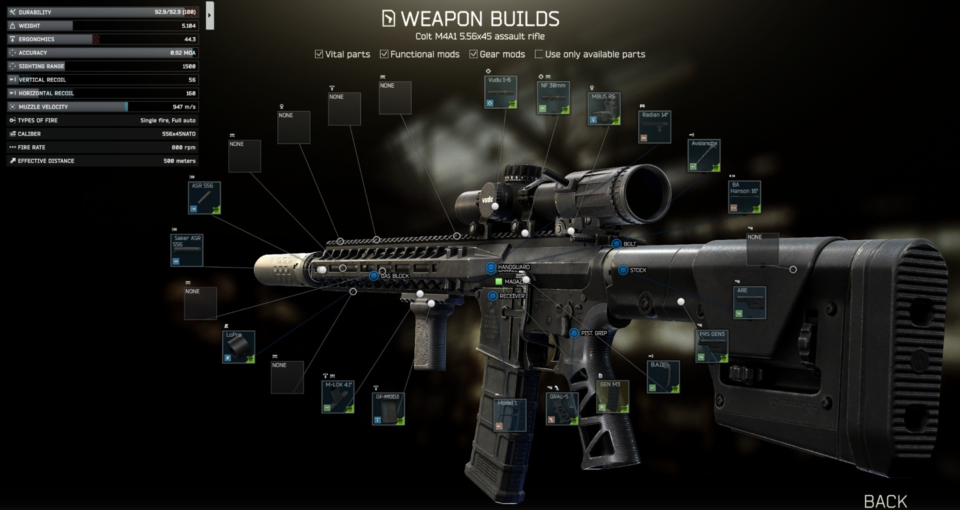 Colt M4A1 5.56x45 assault rifle